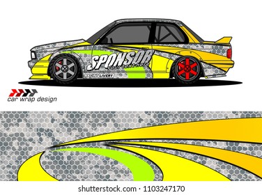 car graphic background vector. abstract racing livery design for vehicle vinyl wrap 