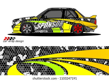 car graphic background vector. abstract racing livery design for vehicle vinyl wrap 
