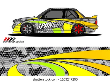 car graphic background vector. abstract racing livery design for vehicle vinyl wrap 
