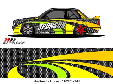 car graphic background vector. abstract racing livery design for vehicle vinyl wrap 