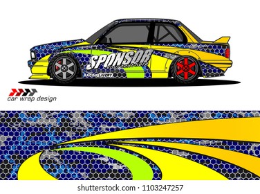 car graphic background vector. abstract racing livery design for vehicle vinyl wrap 