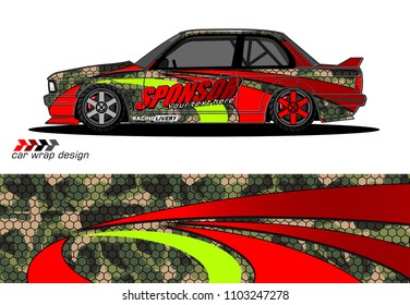car graphic background vector. abstract racing livery design for vehicle vinyl wrap 