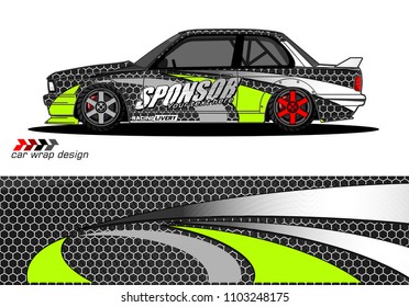 car graphic background vector. abstract racing livery design for vehicle vinyl wrap 