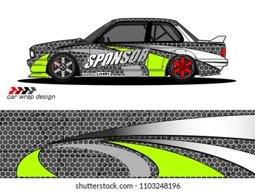 car graphic background vector. abstract racing livery design for vehicle vinyl wrap 