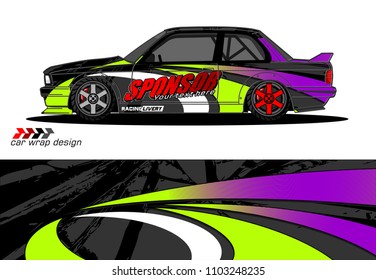 car graphic background vector. abstract racing livery design for vehicle vinyl wrap 