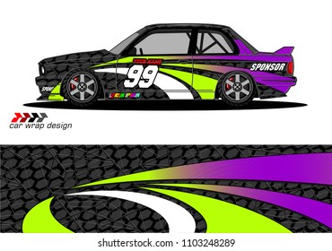 car graphic background vector. abstract racing livery design for vehicle vinyl wrap 