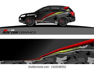 car graphic background vector. abstract racing livery design for vehicle vinyl wrap 