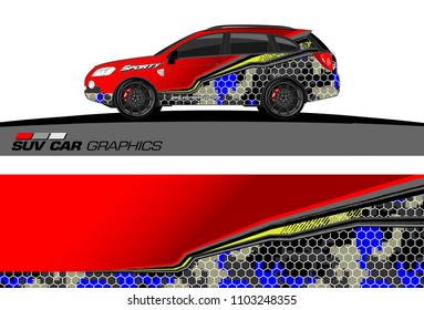car graphic background vector. abstract racing livery design for vehicle vinyl wrap 