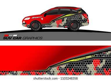 car graphic background vector. abstract racing livery design for vehicle vinyl wrap 