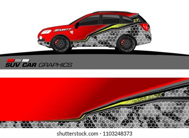 car graphic background vector. abstract racing livery design for vehicle vinyl wrap 