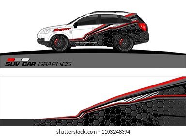 car graphic background vector. abstract racing livery design for vehicle vinyl wrap 