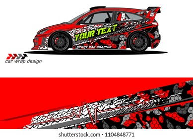 car graphic background vector. abstract racing livery design for vehicle vinyl wrap 