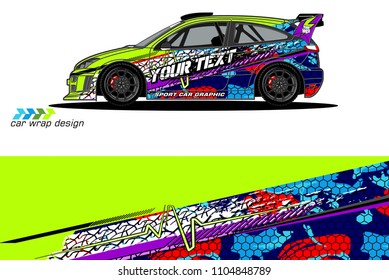 car graphic background vector. abstract racing livery design for vehicle vinyl wrap 