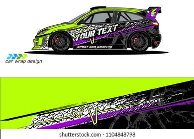 car graphic background vector. abstract racing livery design for vehicle vinyl wrap 