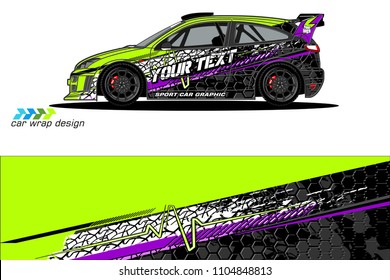 car graphic background vector. abstract racing livery design for vehicle vinyl wrap 