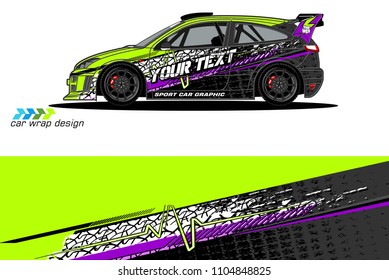 car graphic background vector. abstract racing livery design for vehicle vinyl wrap 