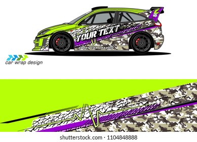 car graphic background vector. abstract racing livery design for vehicle vinyl wrap 