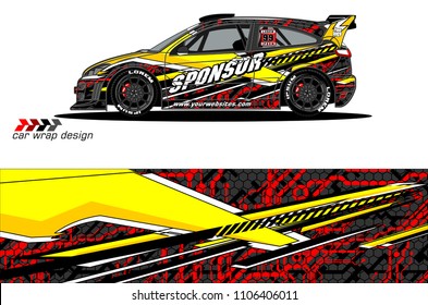 car graphic background vector. abstract racing livery design for vehicle vinyl wrap 