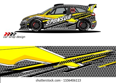 car graphic background vector. abstract racing livery design for vehicle vinyl wrap 
