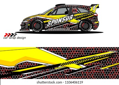 car graphic background vector. abstract racing livery design for vehicle vinyl wrap 