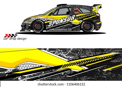 car graphic background vector. abstract racing livery design for vehicle vinyl wrap 