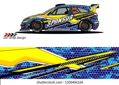 car graphic background vector. abstract racing livery design for vehicle vinyl wrap 