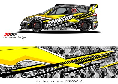 car graphic background vector. abstract racing livery design for vehicle vinyl wrap 