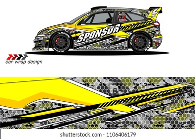 car graphic background vector. abstract racing livery design for vehicle vinyl wrap 