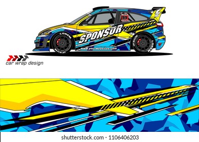 car graphic background vector. abstract racing livery design for vehicle vinyl wrap 