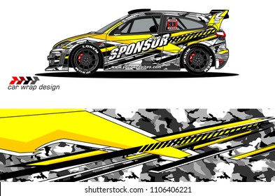 car graphic background vector. abstract racing livery design for vehicle vinyl wrap 