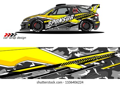 car graphic background vector. abstract racing livery design for vehicle vinyl wrap 