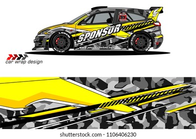 car graphic background vector. abstract racing livery design for vehicle vinyl wrap 