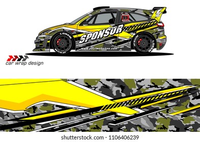 car graphic background vector. abstract racing livery design for vehicle vinyl wrap 
