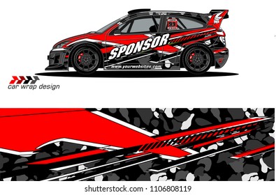 
car graphic background vector. abstract racing livery design for vehicle vinyl wrap 