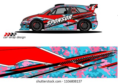
car graphic background vector. abstract racing livery design for vehicle vinyl wrap 