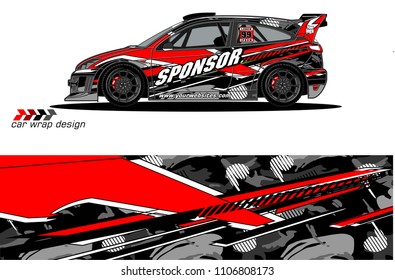 
car graphic background vector. abstract racing livery design for vehicle vinyl wrap 