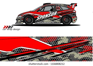 
car graphic background vector. abstract racing livery design for vehicle vinyl wrap 