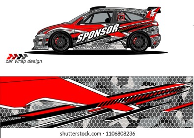 
car graphic background vector. abstract racing livery design for vehicle vinyl wrap 