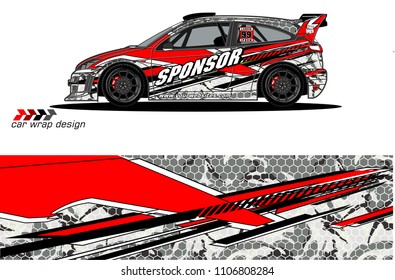 
car graphic background vector. abstract racing livery design for vehicle vinyl wrap 