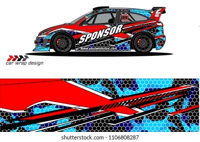 
car graphic background vector. abstract racing livery design for vehicle vinyl wrap 