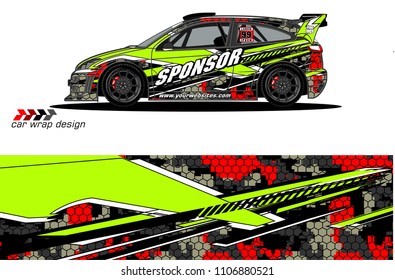 car graphic background vector. abstract racing livery design for vehicle vinyl wrap 