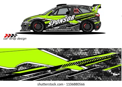 car graphic background vector. abstract racing livery design for vehicle vinyl wrap 
