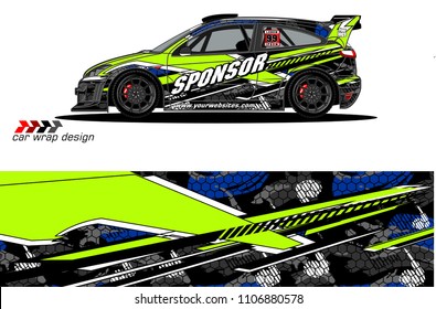 car graphic background vector. abstract racing livery design for vehicle vinyl wrap 