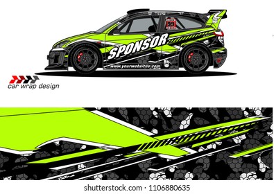 car graphic background vector. abstract racing livery design for vehicle vinyl wrap 