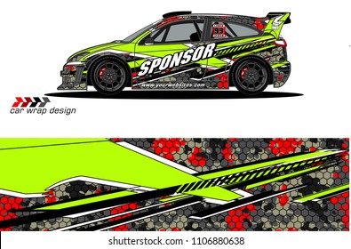 car graphic background vector. abstract racing livery design for vehicle vinyl wrap 
