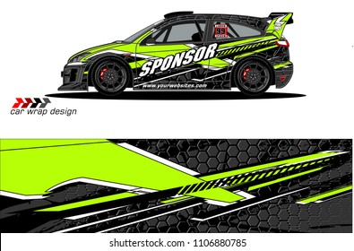 car graphic background vector. abstract racing livery design for vehicle vinyl wrap 