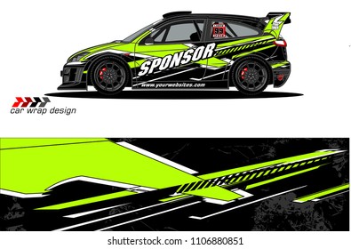 car graphic background vector. abstract racing livery design for vehicle vinyl wrap 