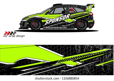 car graphic background vector. abstract racing livery design for vehicle vinyl wrap 