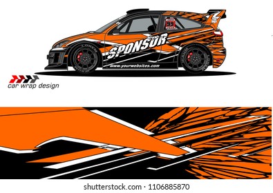 car graphic background vector. abstract racing livery design for vehicle vinyl wrap 