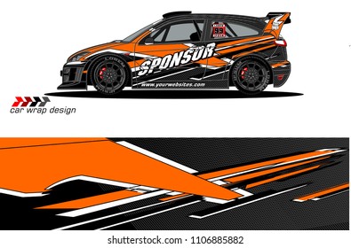 car graphic background vector. abstract racing livery design for vehicle vinyl wrap 